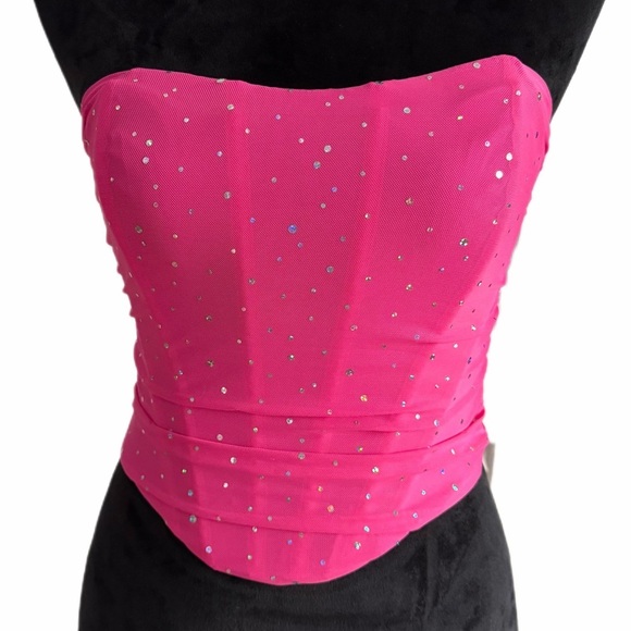 Source Unknown Tops - Unknown Brand- Pink Strapless Corset (sz S)- NWOT